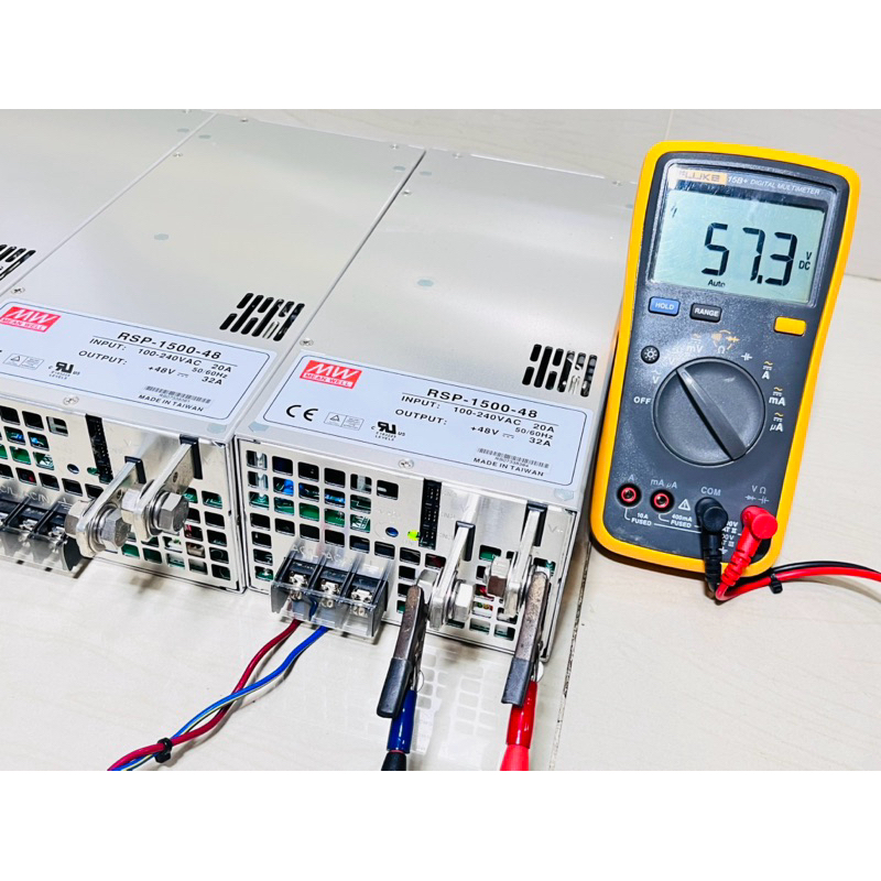 Power supply สวิทชิ่ง ยี่ห้อ MEAN WELL MW RSP-1500-48 รุ่น 48V 32A 1500W จ่ายไฟได้ DC 48V  32A ปรับไ