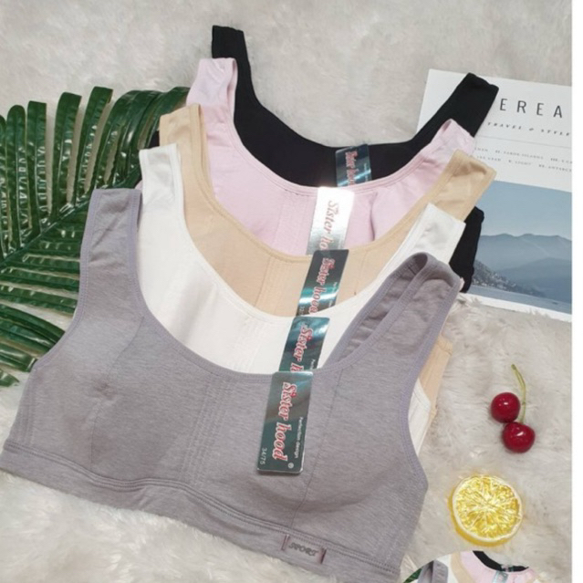 ชุดชั้นในสปอร์ตบาร์ Sister hood no.072 ไร้โครง ฟองบาง