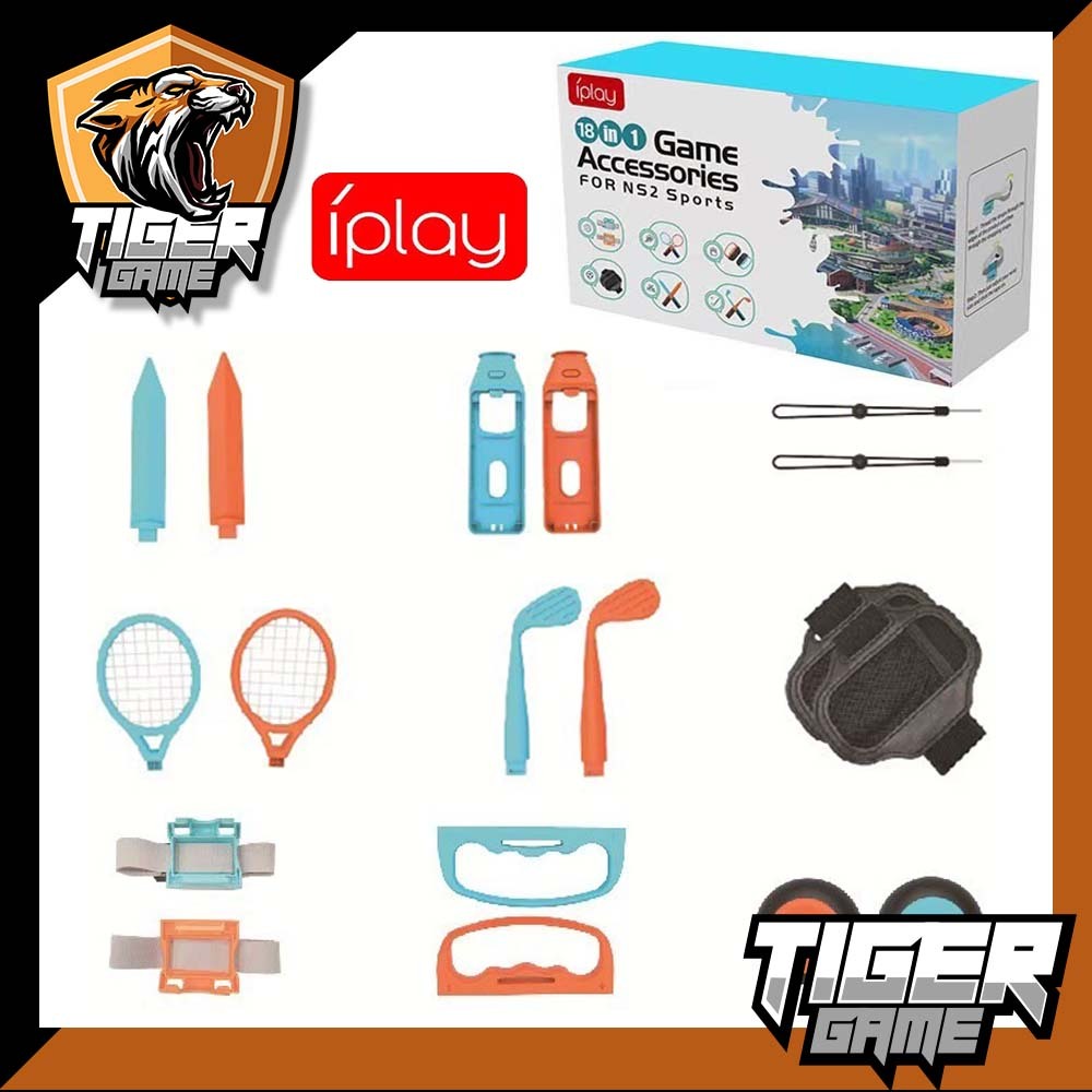 iPlay Sports Accessory Kit Nintendo Switch 2 (อุปกรณ์กีฬา Switch 2)(18in1 Sport Wear Switch) HBS-522