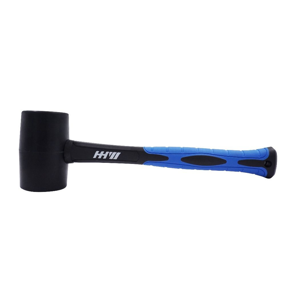 HHW ค้อนยางด้ามไฟเบอร์ Rubber Mallet ด้ามไฟเบอร์กันลื่น จับถนัดมือ