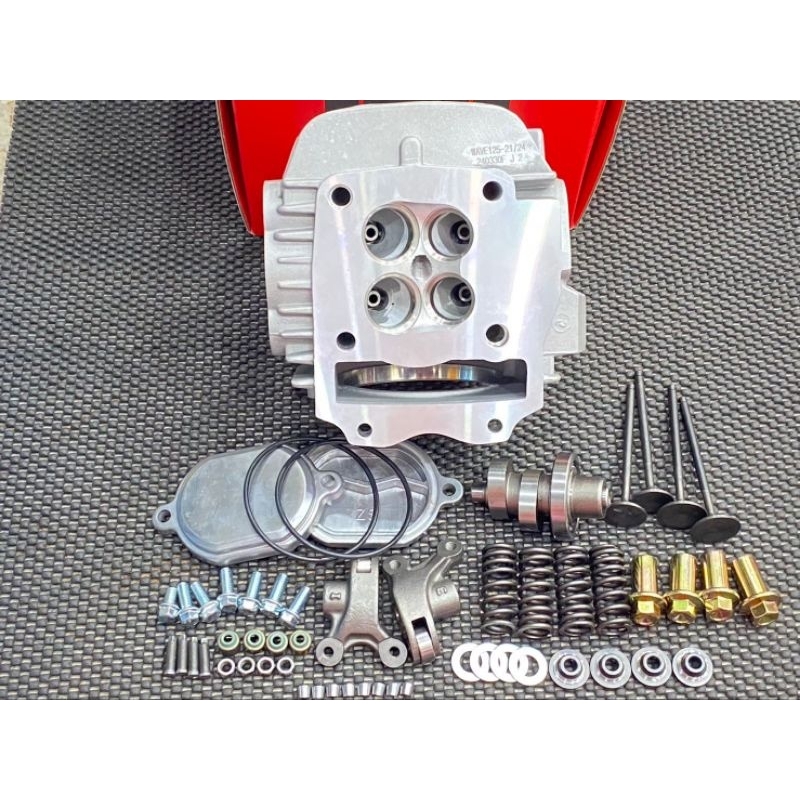 ฝาสูบ4วาล์วW125&ปลาวาฬ57,59,60,64,65,66,67,68พร้อมอุปกรณ์ครบชุด มอเตอร์ไซค์ สินค้าคุณภาพสูง