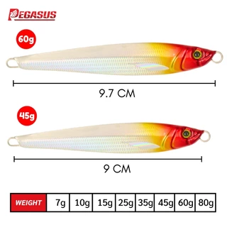 เหยื่อจิ๊ก / แคสอินทรีย์ Pegasus (เพกาซัส) รุ่น High Speed น้ำหนัก 7,10,15,25,35,45,60,80 กรัม