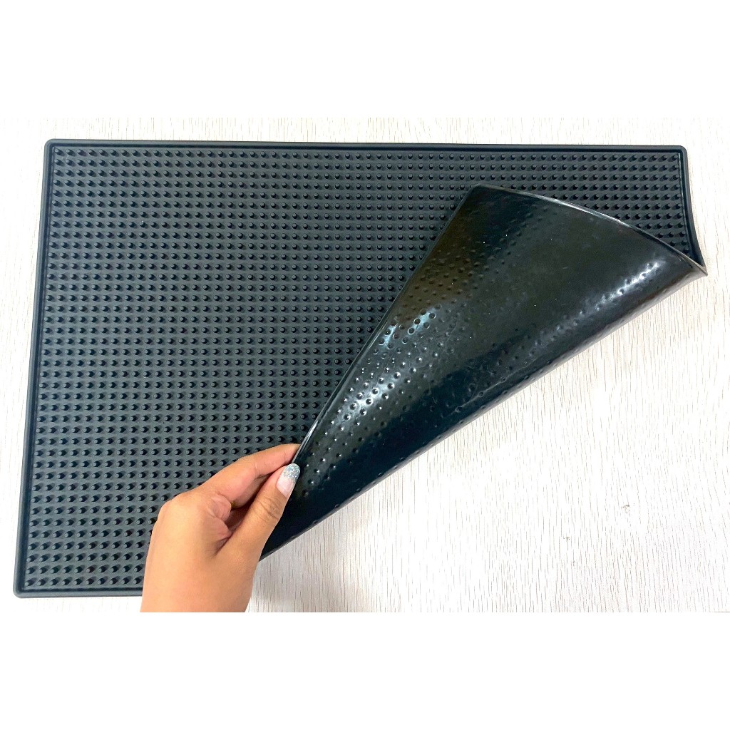 แผ่นรองบาร์ แผ่นยางกันลื่น แผ่นยางรองชงกาแฟ แผ่นรองเคาเตอร์บาร์ บาร์แมท แผ่นรองแก้วน้ํา Bar Mat - รูปที่ 3