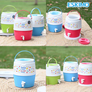 ESKIMO กระติกเอสกิโม กระติกน้ำแข็ง คูลเลอร์มีก๊อก 8L / 13L มีก็อก เก็บความเย็น 24 ชม น้ำหนักเบา พกพาสะดวก