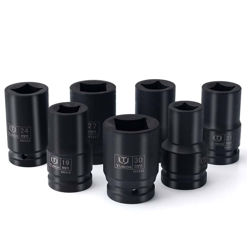 TUOCHI ลูกบล็อก รู 4 เหลี่ยม 1 นิ้ว ถอดน็อตล้อ ใช้กับ บล็อคลม บล็อกไฟฟ้า