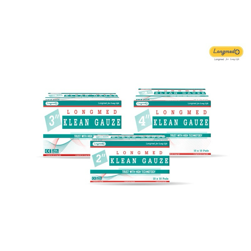 KLEAN GAUZE คลีนก๊อซ ผ้าก๊อซใยสังเคราะห์ Longmed
