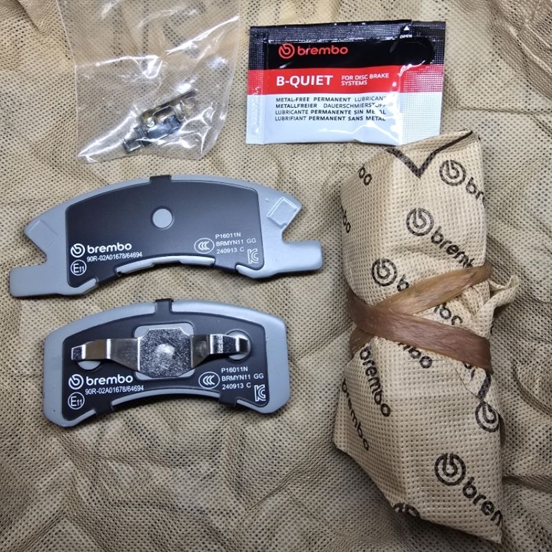 ผ้าเบรค Brembo แท้ สำหรับ Mitsubishi Mirage / Attrage (หน้า) รุ่น P16011N