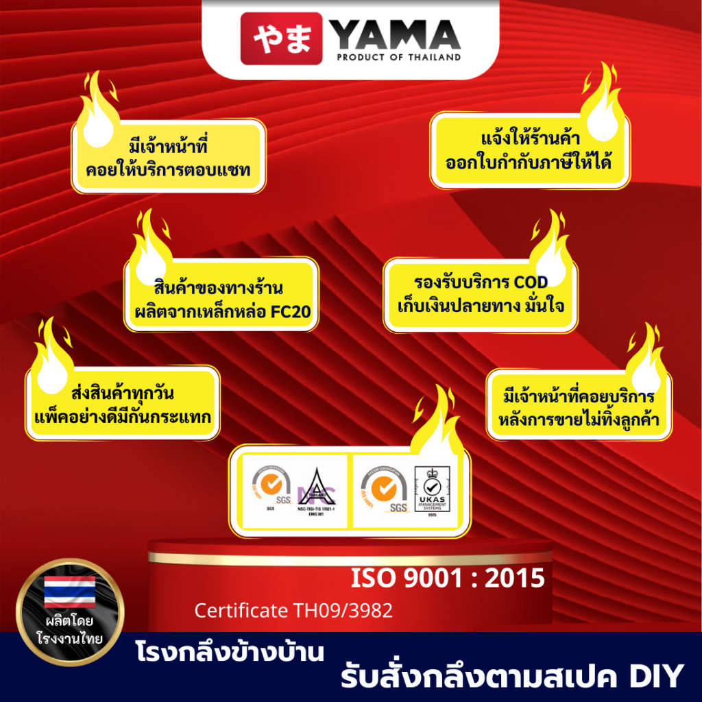 มู่เล่ย์เหล็กหล่อ ความโต5นิ้ว 3ร่องB  มู่เล่ย์คุณภาพดี  โลโก้ YAMA  วิน  พูเล่  อะไหล่รถไถนา  Pulley - รูปที่ 5