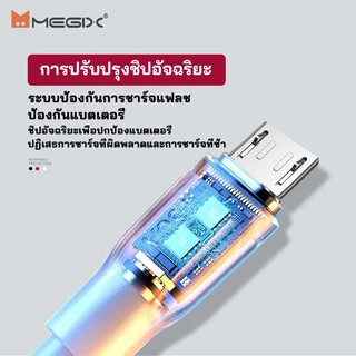 Megix King Kong JDC-002 3.4A สายชาร์จ USB สำหรับ ip5-ip14 /Micro/Type-C สายชาร์จ Android แท้ 100%.
