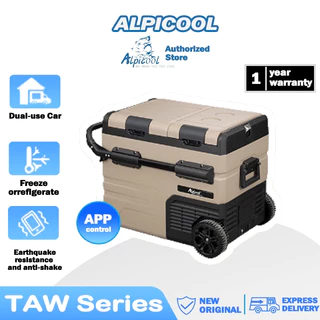 【พร้อมส่ง】Alpicool TAW35/TAW45/TAW55 สองช่องสองประตู แยกช่องแช่แข็งกับช่องแช่เย็น ปรับได้ -20~20°C(±5°C)