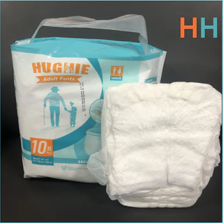 HUGHIE ผ้าอ้อมผู้ใหญ่ระบายอากาศ - S/M/L/XL/XXL (2000ml x 100 ชิ้น)