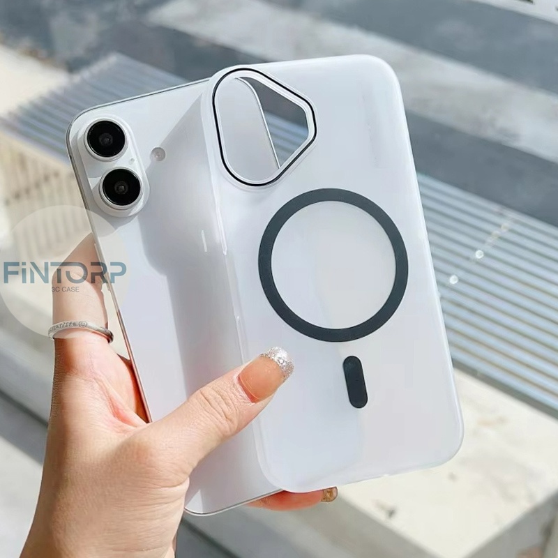 Magnetic เคสโทรศัพท์ For iPhone 11 13 15 PRO MAX 16 12 14 Pro Max 15ProMax 17 AIR เคลือบใส เคลือบด้าน พลาสติก ปก