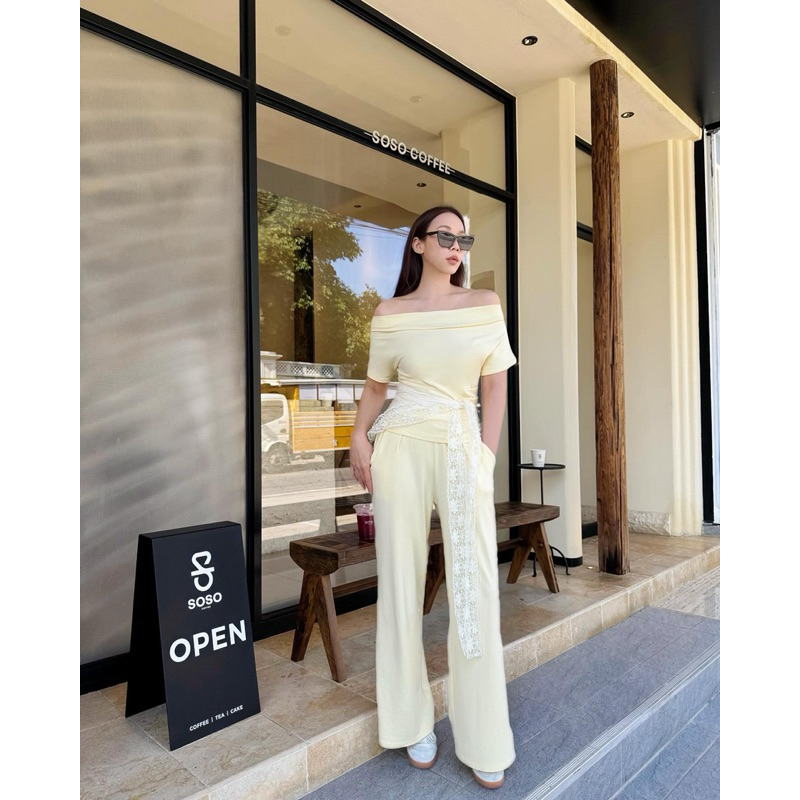 BUTTER YELLOW CO-ORD SETพร้อมส่ง