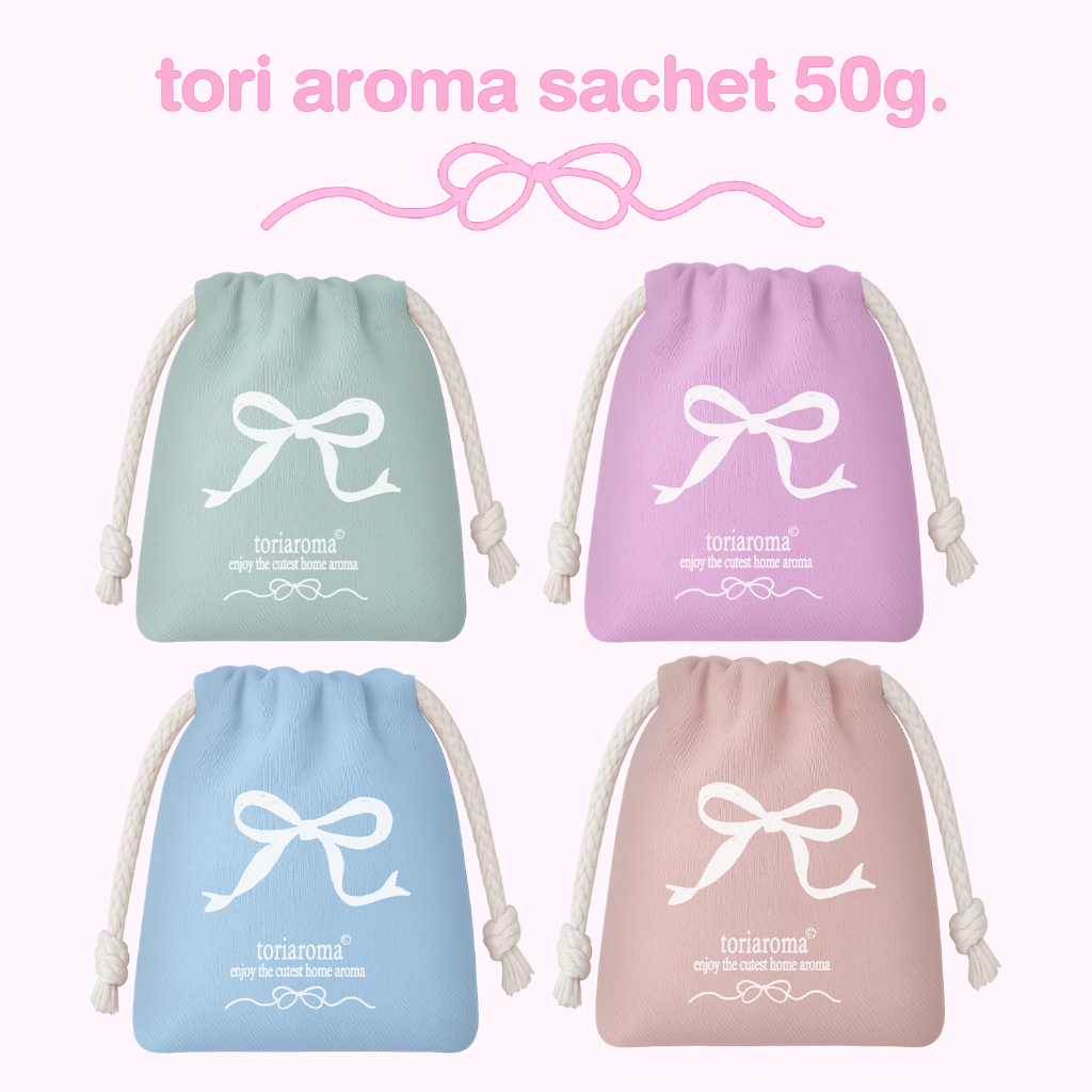 TORIAROMA | [ Sachet ] ใหม่! Ribbon Sachet ถุงหอมอโรมากระจายกลิ่น 🧸🧁 พกความหอมใส่กระเป๋าไปได้ทุกที่ 💟