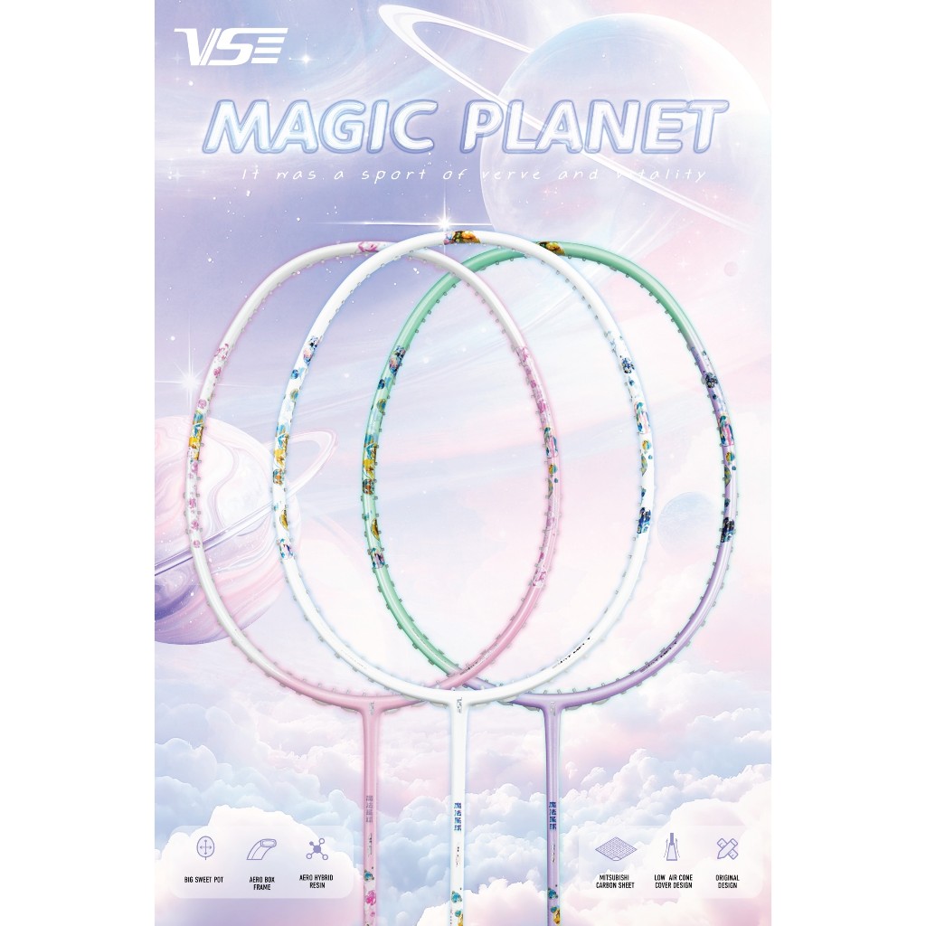 🎀(ใหม่ล่าสุด!)🎀💜Venson VS MAGIC PLANET 🩷🏸 ไม้แบดดีไซน์หวาน ฟีลตีแน่น ราคาน่ารักเกินต้าน! 💫