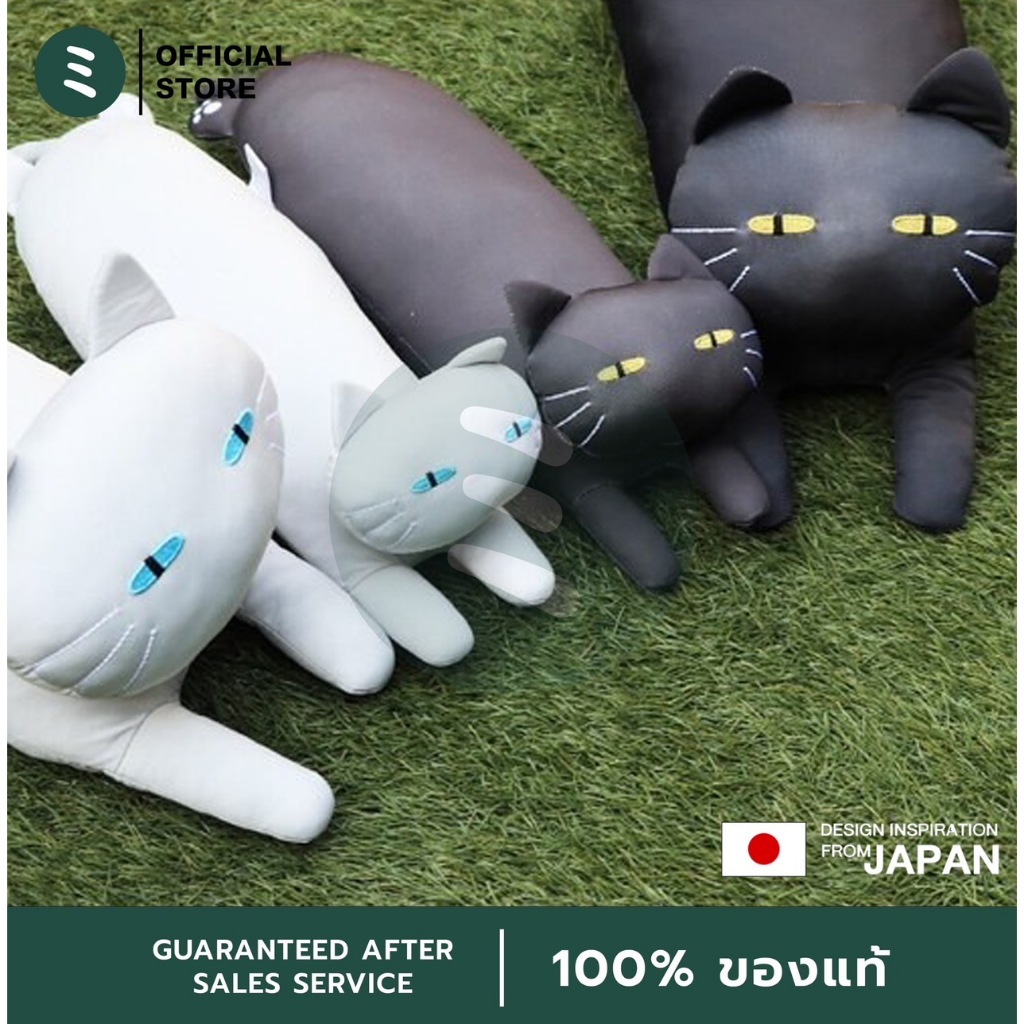 MIDORI หมอนแมวดำ หมอนข้างอเนกประสงค์แบบนุ่มสัมผัสเย็น หมอนแมว Soft Cooling Multi Cushion (73x23x15 cm) - รูปที่ 2