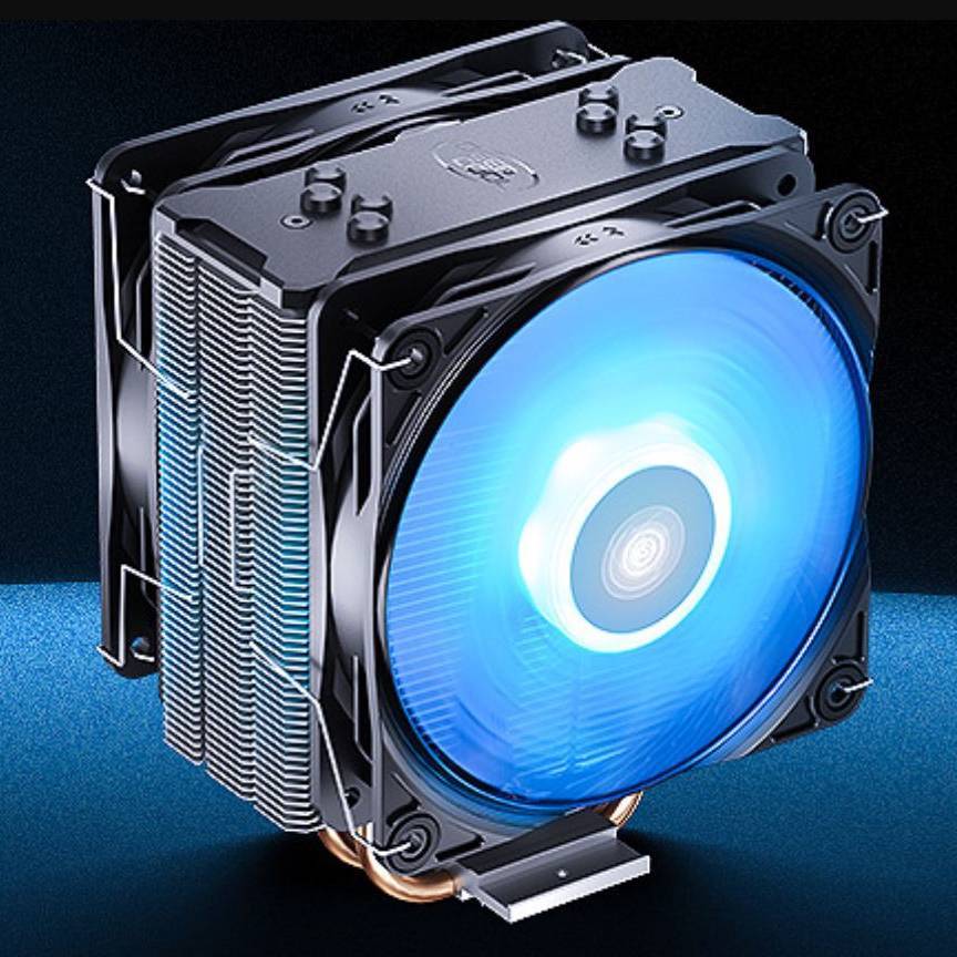 Cpu Air Cooler DEEPCOOL GAMMAXX 400 PRO LED BLUE ใส intel 115X 1200 1700 ซิงค์ระบายความร้อนมือสอง