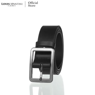 [ส่งด่วนฟรี] Louis Montini (The Helix) เข็มขัดผู้ชาย เข็มขัด PU แฟชั่น Men's Belt MGN150
