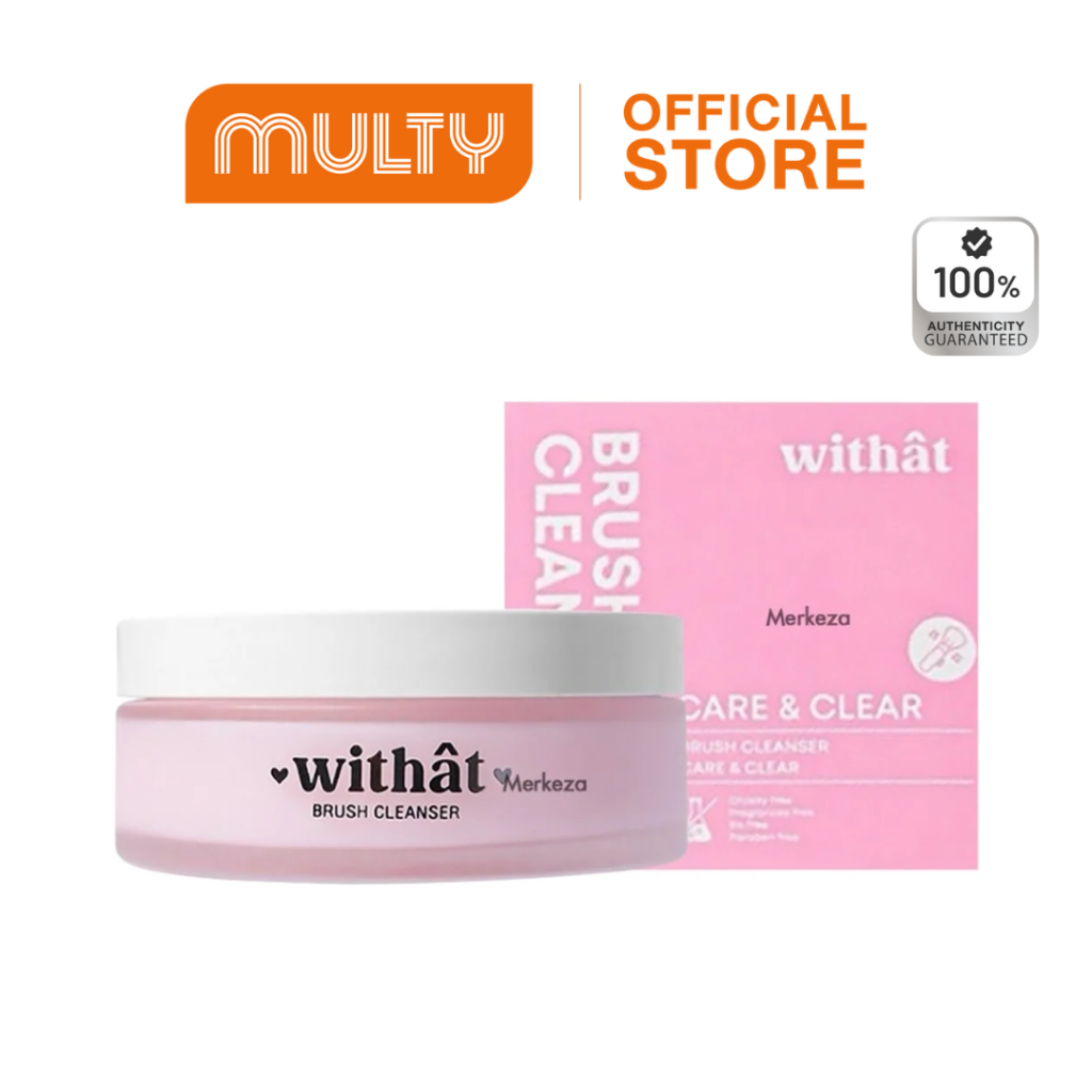 withat Brush Cleanser Care & Clear วิทแทท สบู่ล้างแปรงแต่งหน้า 100 ML.