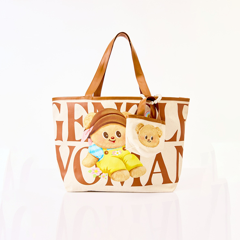 GENTLEWOMAN PLAYFUL BUTTERBEAR TOTE BAG หมีเนย สะพายข้าง น่ารัก กระเป๋าถือ กระเป๋าสะพายไหล่