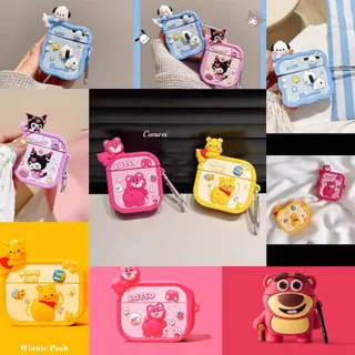 หูฟังบลูทูธไร้สาย i12 พร้อมเคสซิลิโคนลายน่ารักมาก มีไมโครโฟน Bluetooth 5.3 แบบพกพา พร้อมจัดส่ง