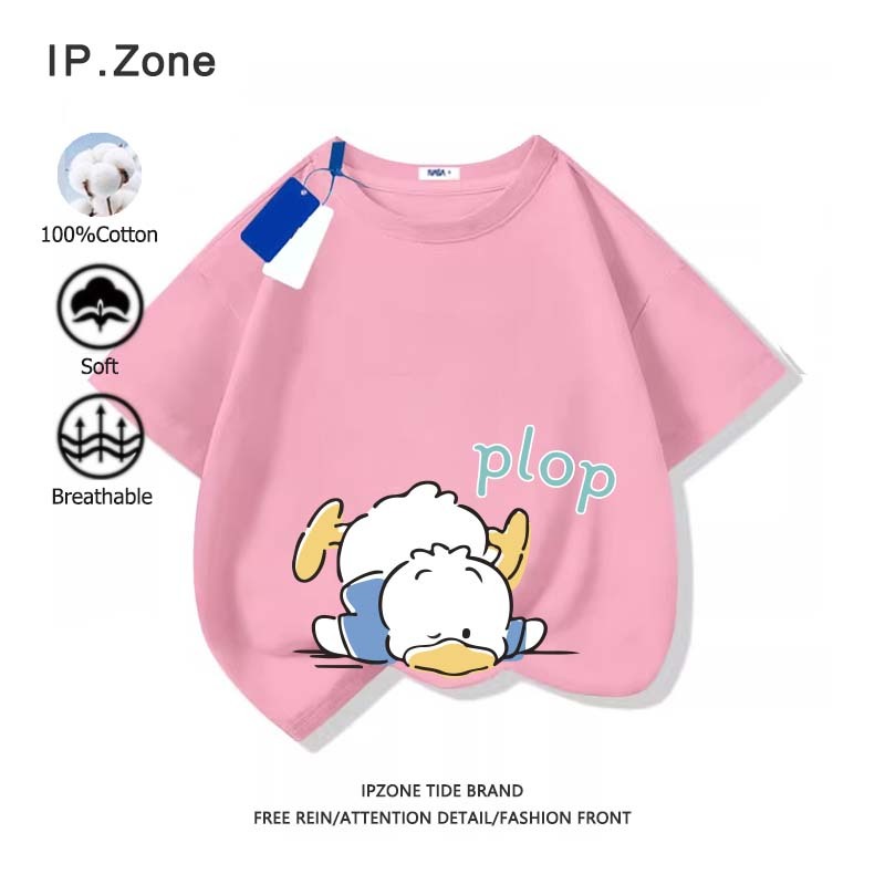 เสื้อเด็ก Sanrio Pekkle ผ้าฝ้ายแท้ เสื้อยืดแขนสั้นสำหรับเด็ก ผ้านุ่มใส่สบาย ลายพิมพ์การ์ตูนน่ารัก (ส่งเร็ว จัดส่งจากไทย) - รูปที่ 5
