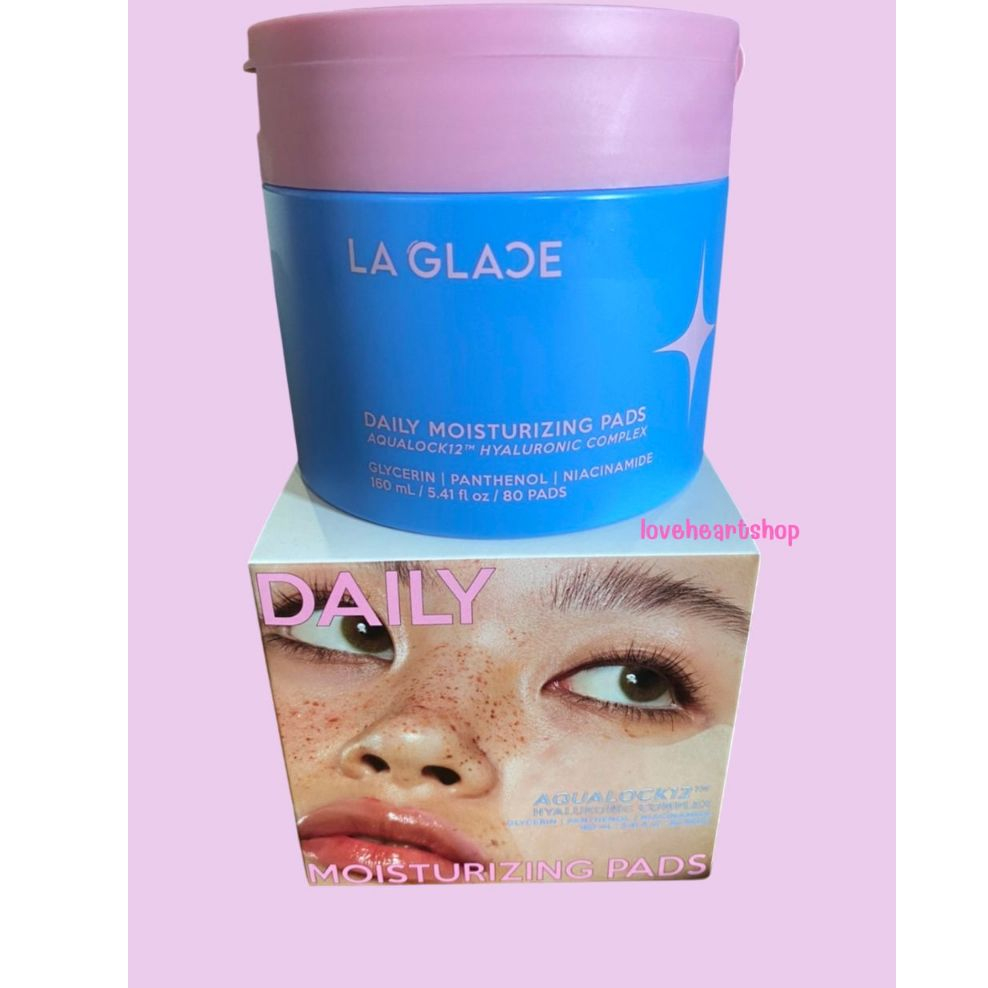 (พร้อมส่ง)LAGLACE Daily Toner Pads โทนเนอร์แพดลากลาส acne&moist ของแท้100%💙💚🍪
