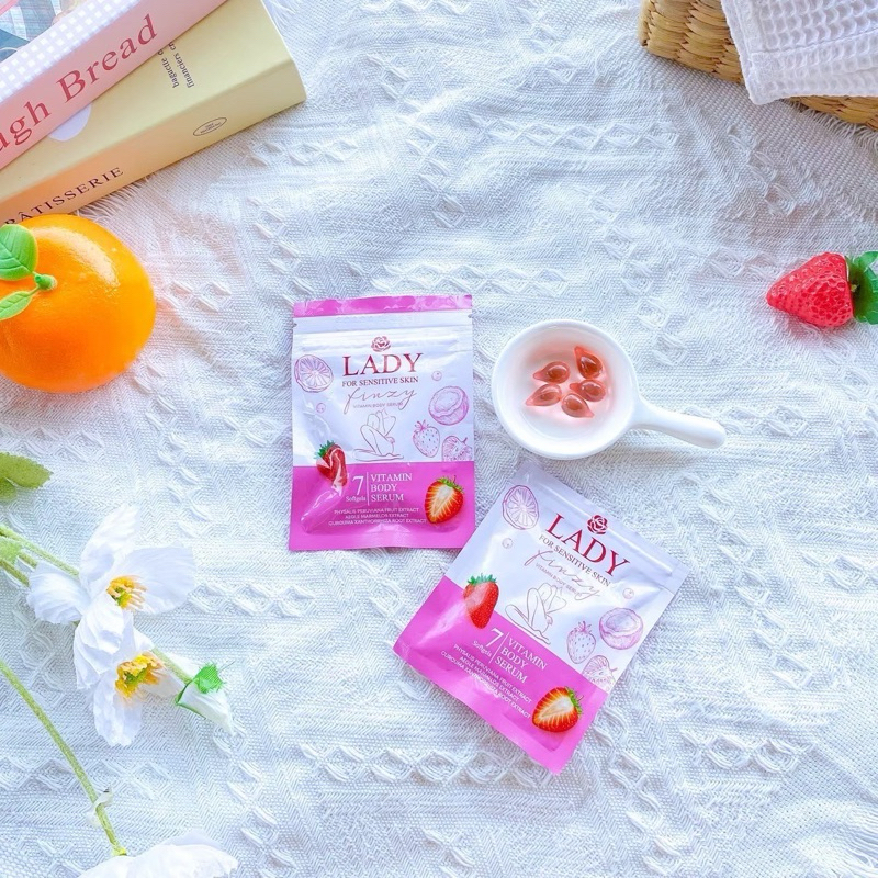 LF (ไม่ระบุชื่อสินค้าที่กล่อง)#ladyfinzy วิตามินเซรั่ม สอด เม็ดเดียวแน่นกระชับ ฟู ไม่ฝืด #ladyfin