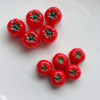 ส่งจากไทย 🍅🍅🍅 ตัวติดรองเท้ามะเขือเทศ 3D สีสวยมาก (1ชิ้น)