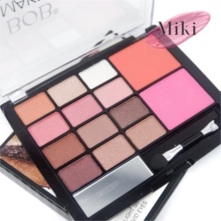 {12พาเลท} BOB Eyeshadow & Blusher Makeup Palette พาเลทแต่งหน้า ผสมชิมเมอร์ ให้ใบหน้ามีสีสัน no.155
