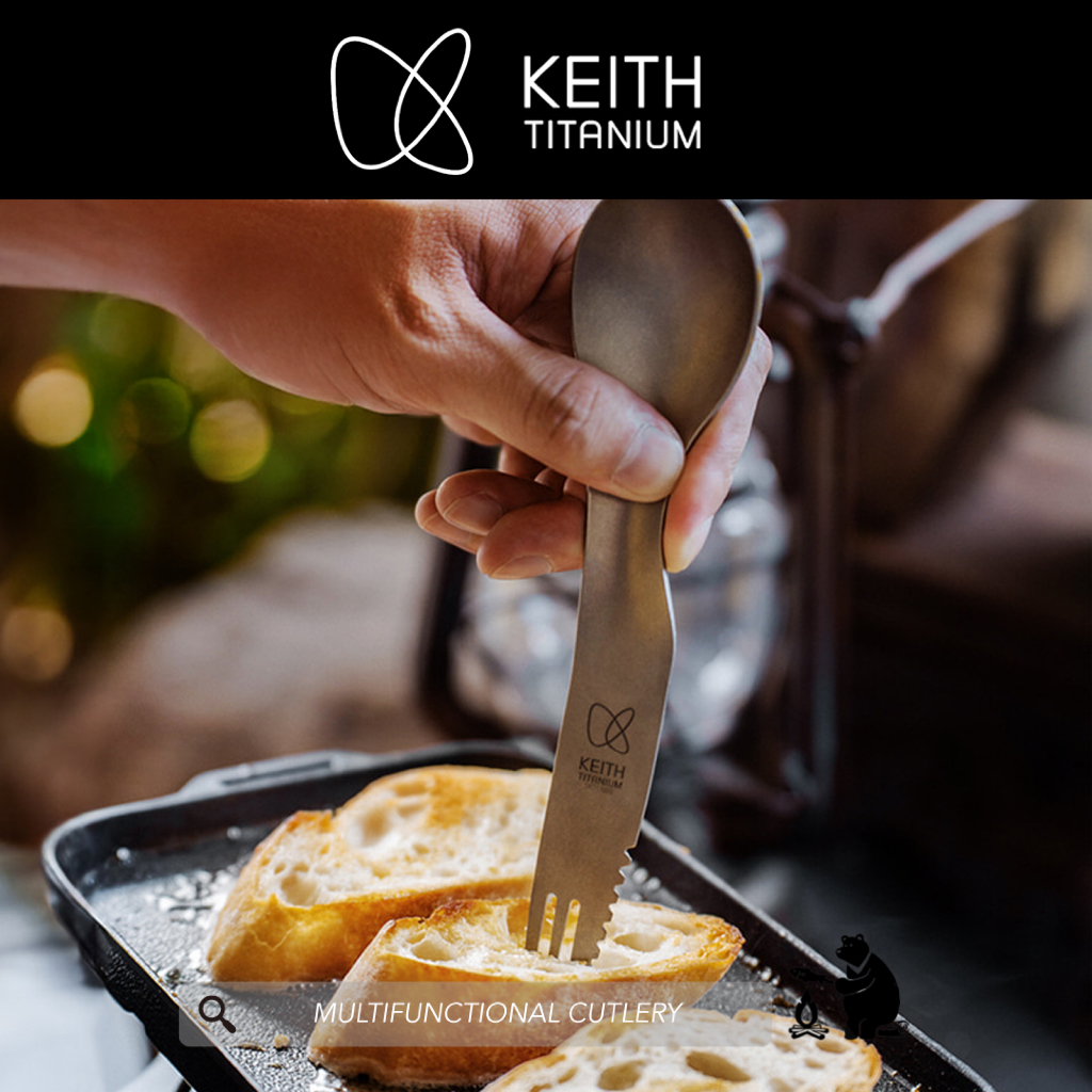 ช้อนส้อมมีด Multifunctional Cutlery - Keith Titanium