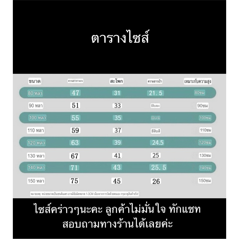 👖พร้อมส่งจากไทย👖กางเกงยีนส์เด็ก กางเกงยีนส์ขายาวเด็กผู้หญิง แต่งลูกไม้ชายกางเกง รูปที่ 7