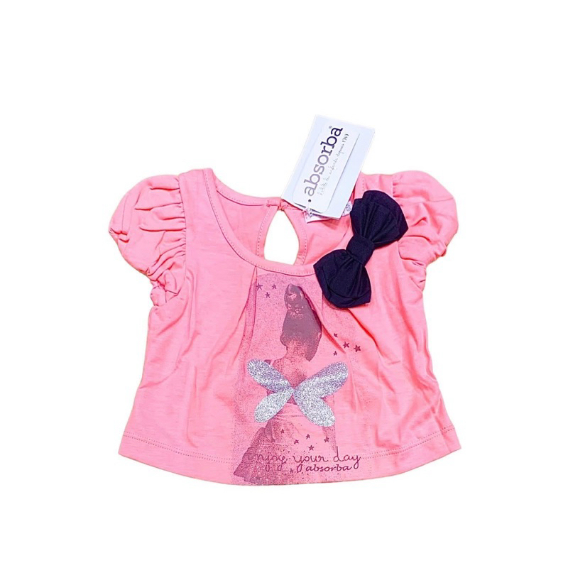 Absorba แอ๊บซอร์บา เสื้อยืด คอตตอน Cotton แนะนำเผื่อ 1 Size ทรงเล็ก สำหรับเด็กอายุ 6เดือน,12เดือน