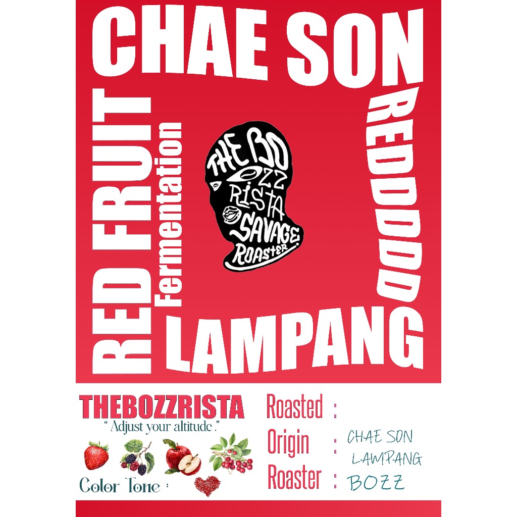 Thebozzrista เมล็ดกาแฟแจ้ซ้อน : Red Fruit Dry Process City+ (คั่วอ่อน)