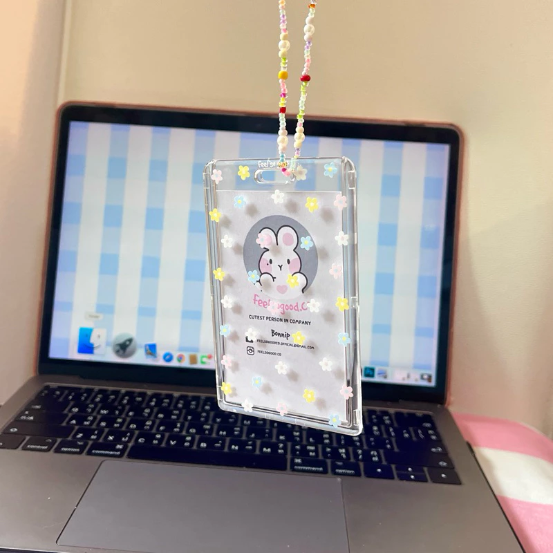 💟Card holder -feelsogood.coXcocochu- เฟรมการ์ดใส่บัตรพนักงาน,BTS,MRT,คีย์การ์ด