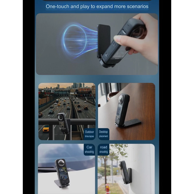 Magnetic Bracket Base for Insta360 X5 , X4 air, X4 , X3 ฐานดูดแม่เหล็ก ฐานตั้งโต๊ะ สำหรับ Insta360 X3 , X4 , X5 thumbnail 6