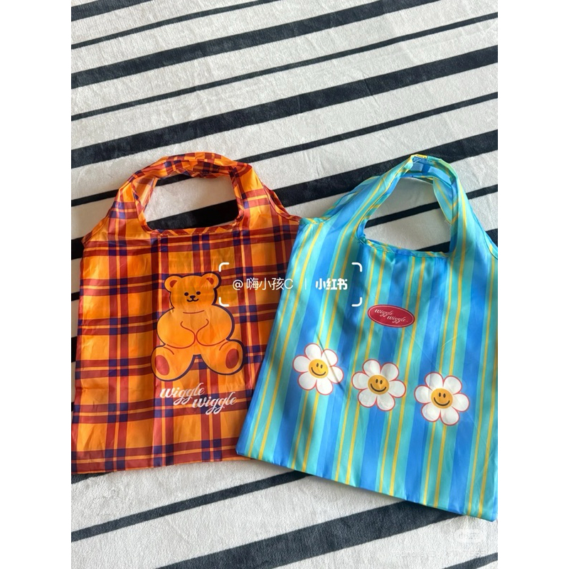wiggle x miniso ถุงผ้าพับได้ ของแท้