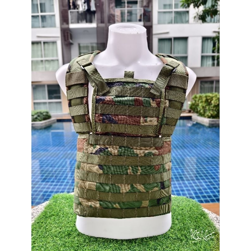 CTG. Rhodesian Recon Vest. ลาย Woodland M81. ของแท้ของใหม่