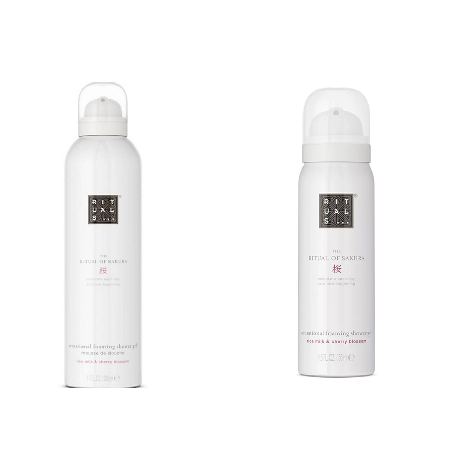 Rituals Foaming Shower Gel 50ml/200ml #The Ritual of Sakura โฟมอาบน้ำจากแบรนด์เครื่องหอมยอดนิยม Ritu