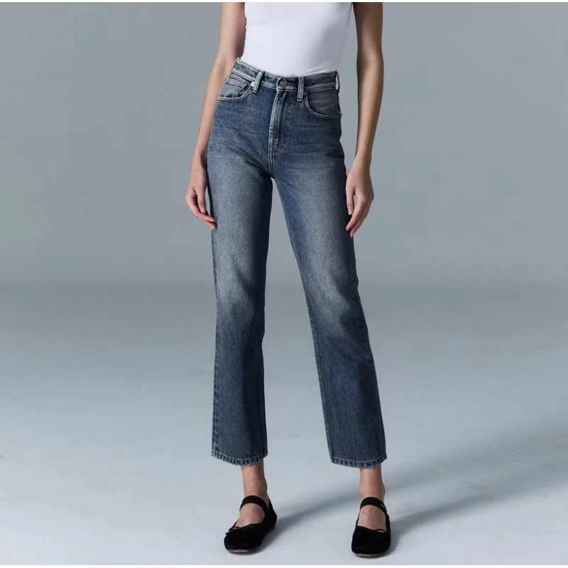 Aimer กางเกงยีนส์ size S / Aimer-90s High Rise Jeans สีVintage wash