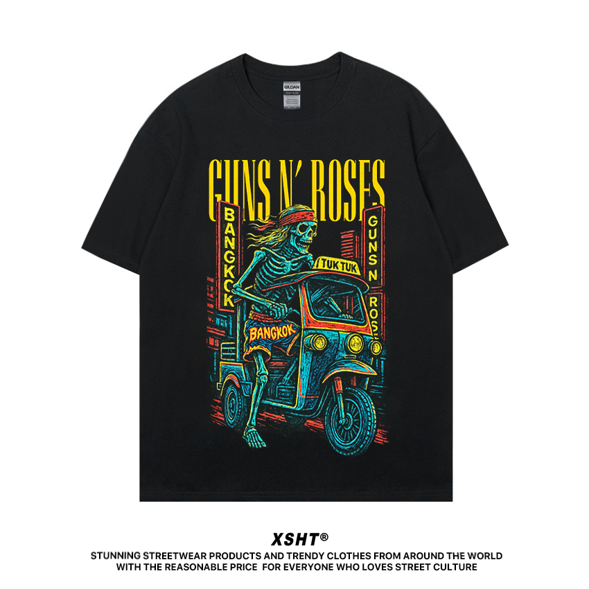 🔥พร้อมส่ง🔥 เสื้อ Guns N' Roses - Tuk Tuk Bankok Tee - Black (สีดำ) by XSHT