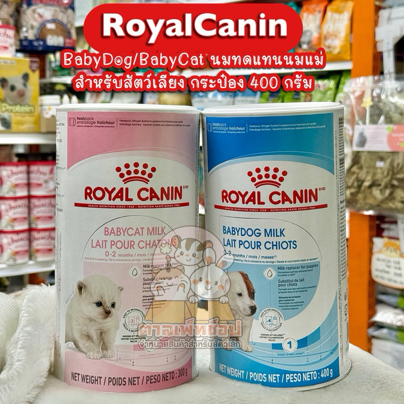 พร้อมส่ง💯 Royal Canin Baby Cat Milk Dog Milk นมหมาโรยัลคานิน นมแมวโรยัลคานิน รุ่นกระป๋อง 400 กรัม