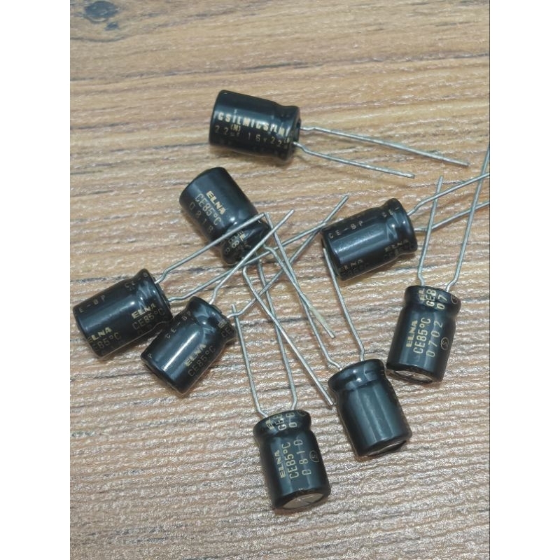 คาปาโมแอมป์จิ๋ว Elna รุ่นเก่า Japan Made Silmic 2, Cerafine, Starget 22uf 0.47uf 10uf 47uf 35v ของแท้  มีให้เลือกหลายแบบ