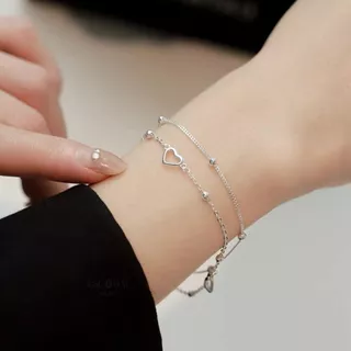 ESCOBAL สร้อยข้อมือเงิน Freeze Timeกำไลข้อมือเงิน สร้อยข้อมือแฟชั่น สร้อยข้อมือนำโชค วาเลนไทน์