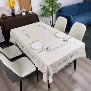 ผ้ารองโต๊ะ PVC ลายทอง กันน้ำ-น้ำมัน ขนาด137x183ซม. ทำความสะอ…