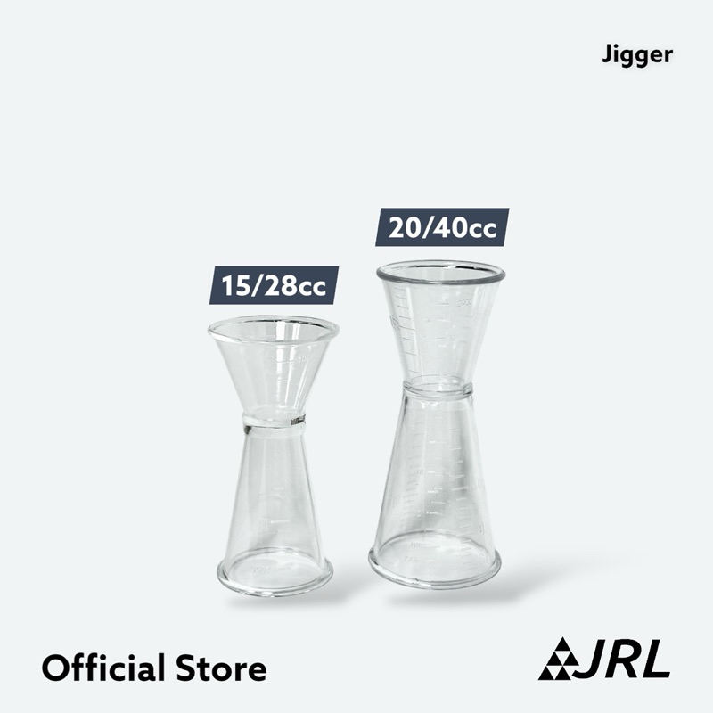 Jigger จิกเกอร์พลาสติก มีสเกล 20/40cc 15/28cc