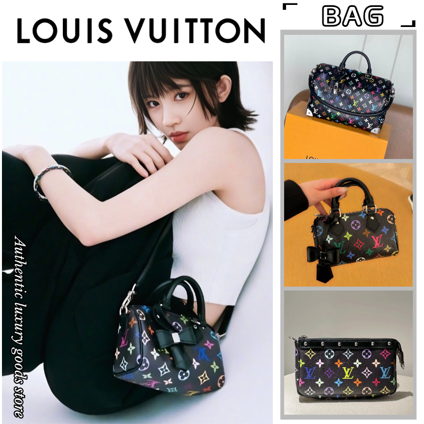 Louis Vuitton LV x Takashi Murakami Black tricolor series bag / กระเป๋า LV x Takashi Murakami ซีรีส์ Black tricolor