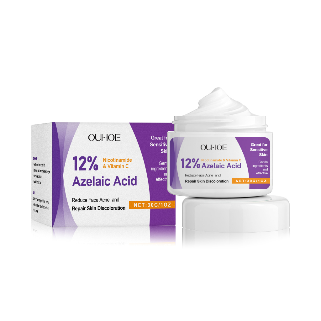 OUHOE 12% Azelaic Acid ครีมแต้มสิว Acne Cream เจลแต้ม สิวอักเสบ สิวหนอง สิวซีสต์ ลดโอกาสเกิดรอยดำรอยแดง อ่อนโยน - รูปที่ 7