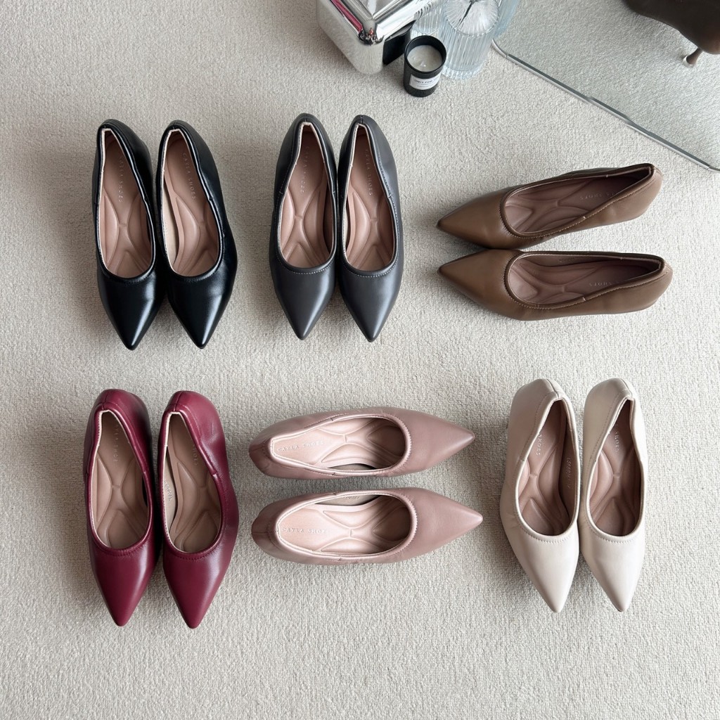 รองเท้าคัทชู หัวแหลม High Heels ส้นสูง 2นิ้ว รองเท้าkaimooksissy CS680361