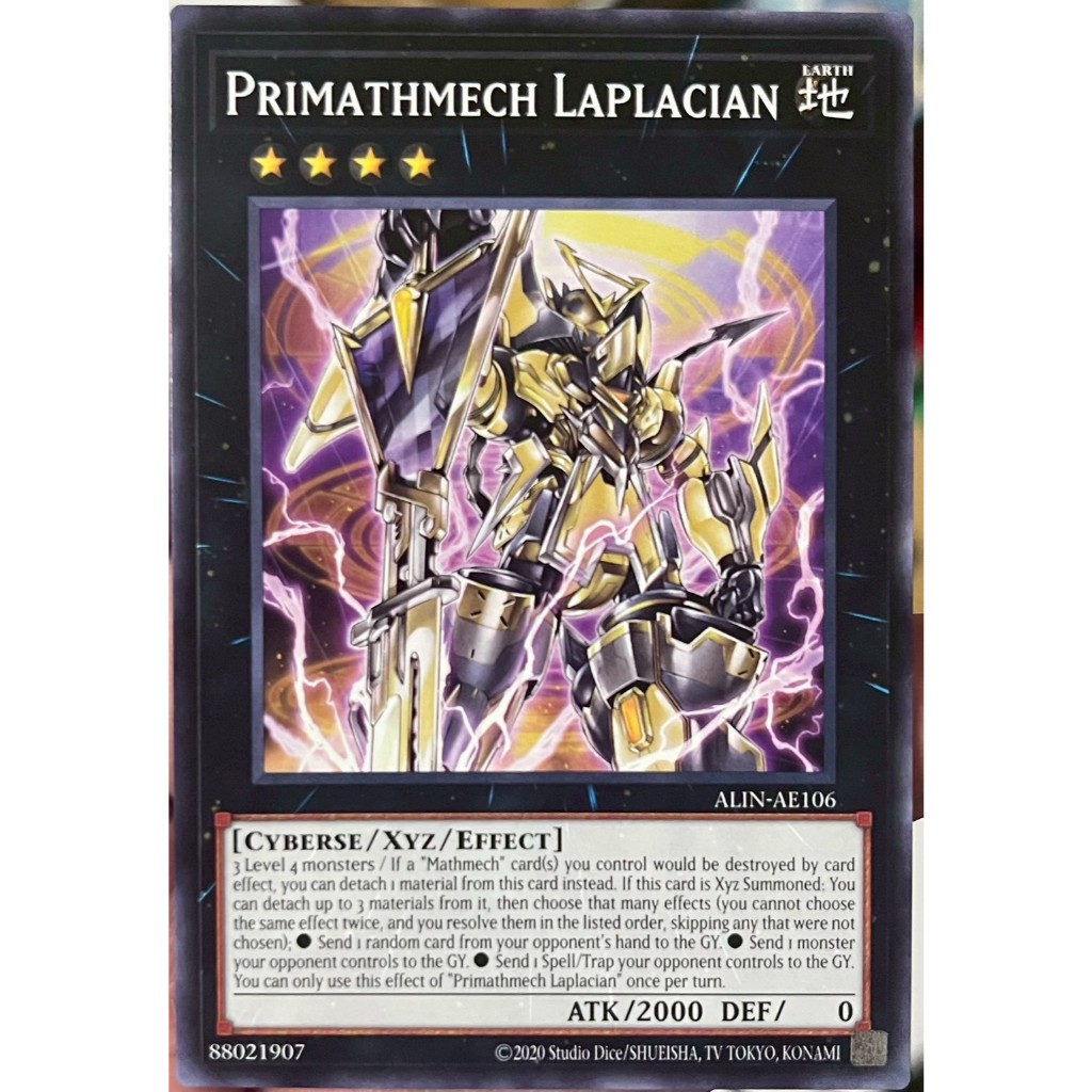Yugioh Asia-Eng [ALIN-AE106] Primathmech Laplacian (Common) การ์ดยูกิแท้ถูกลิขสิทธิ์